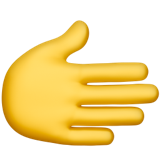 Hand to the right Emoji U+1FAF1 Hand to the right Emoji U+1FAF1