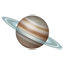 Planet Saturn emoji U+1FA90 Planet Saturn emoji U+1FA90