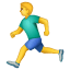 Running man emoji U + 1F3C3