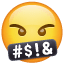 Emoticon simboli sulla bocca U + 1F92C