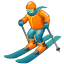 Skier emoji U+26F7 Skier emoji U+26F7