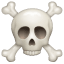 Emoji da cabeça da morte U + 2620