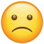 Emoji triste U + 1F641