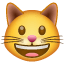 Sorriso de gato rindo Whatsapp U + 1F63A