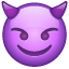 Emoji Goblin Whatsapp U + 1F608