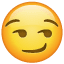 Emoji ride compiaciuta U + 1F60F