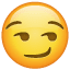 Emoji ri presunçosamente U + 1F60F