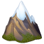 Snow-capped mountain emoji U+1F3D4 Snow-capped mountain emoji U+1F3D4