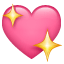 Sparkling heart smiley Whatsapp U+1F496