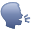 Emoji de cabeça falante U + 1F5E3