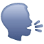 Testa parlante emoji U + 1F5E3