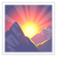 Sunrise mountains emoji U+1F304 Sunrise mountains emoji U+1F304