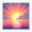 Sunrise emoji U+1F305 Sunrise emoji U+1F305
