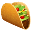 Taco emoji U+1F32E Taco emoji U+1F32E