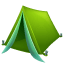 Tent emoji U+26FA Tent emoji U+26FA
