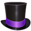 Emoticon cappello a cilindro Whatsapp U + 1F3A9