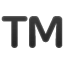TM symbol U+2122 TM symbol U+2122