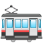 Streetcar wagon U+1F68B Streetcar wagon U+1F68B
