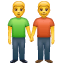 Due uomini emoji U + 1F46C