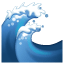 Water wave Emoji U+1F30A Water wave Emoji U+1F30A