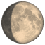 Waxing moon emoji U+1F314 Waxing moon emoji U+1F314