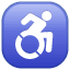 Wheelchair Whatsapp U+267F Wheelchair Whatsapp U+267F