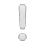 White exclamation mark ornament U+2755 White exclamation mark ornament U+2755