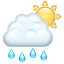 Sun with rain smiley U+1F326 Sun with rain smiley U+1F326