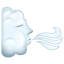 Woman with cloud smiley U+1F32C Woman with cloud smiley U+1F32C