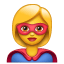 Emoji del supereroe U + 1F9B8 U + 2640