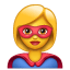 Emoji de super-herói U + 1F9B8 U + 2640