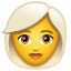 Donna dai capelli grigi U + 1F469 U + 1F9B3