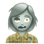 Emoji zombie U + 1F9DF
